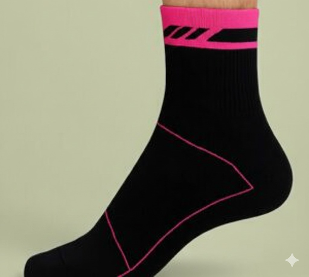 Meia Cano Baixo Ciclista Feminina